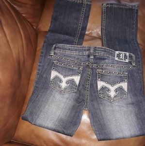 Hena Blue Jeans w/Studded Back Pockets